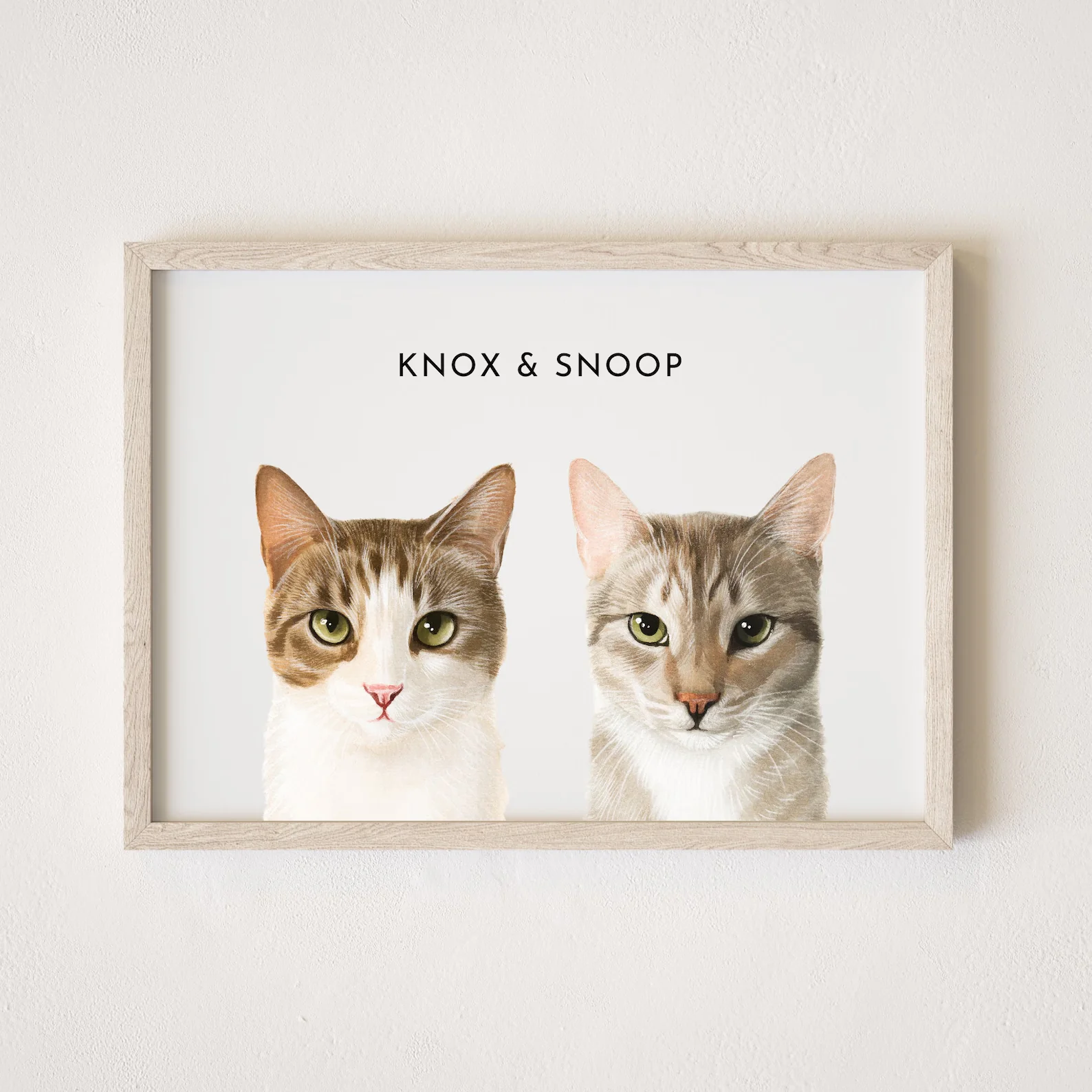 Custom Pet Portrait - Pet Photo + Name