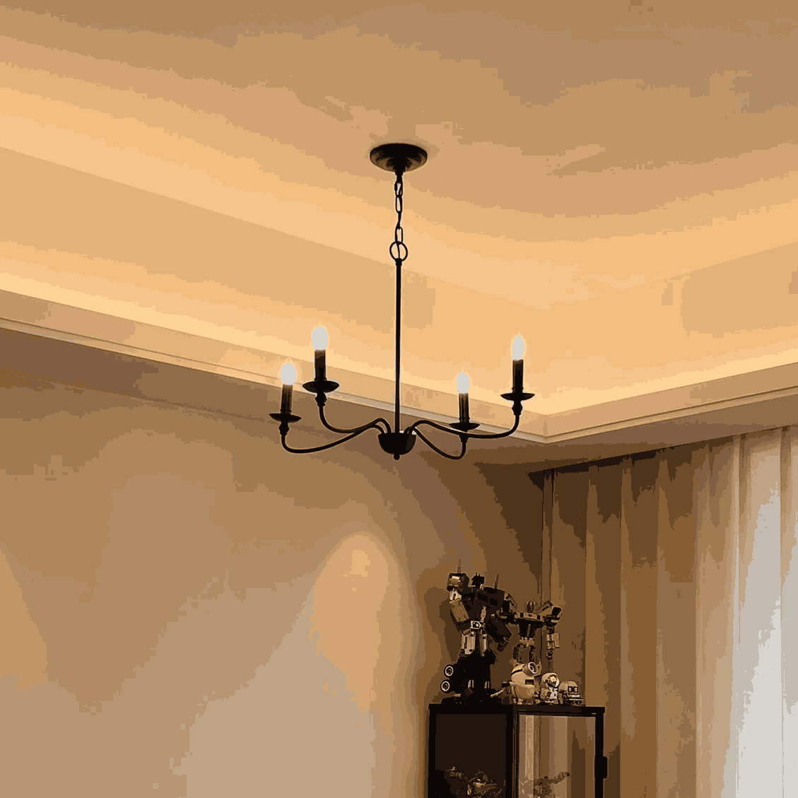 Silva Retro Vintage Candle Metal Chandelier
