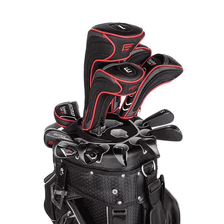 Founders Club Bomb Golf Club Set with Organizer Golf Bag Right Hand