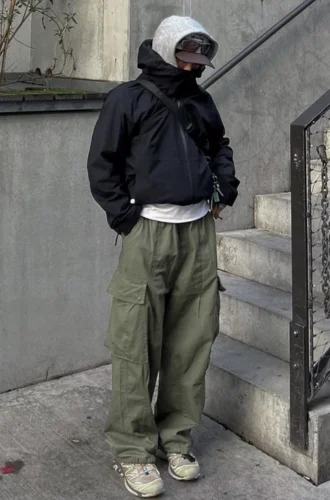 Oversized Fleece Gorpcore Outfit for Cooler Days