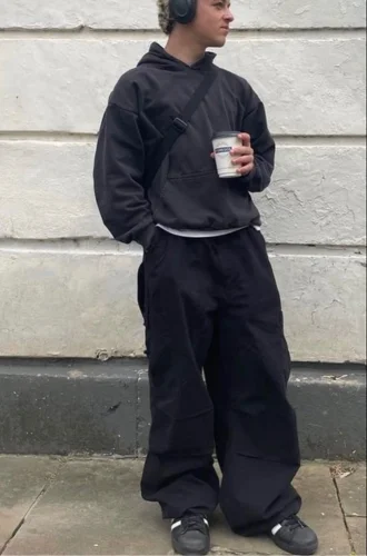 All Black Gorpcore Outfit with Technical Layers