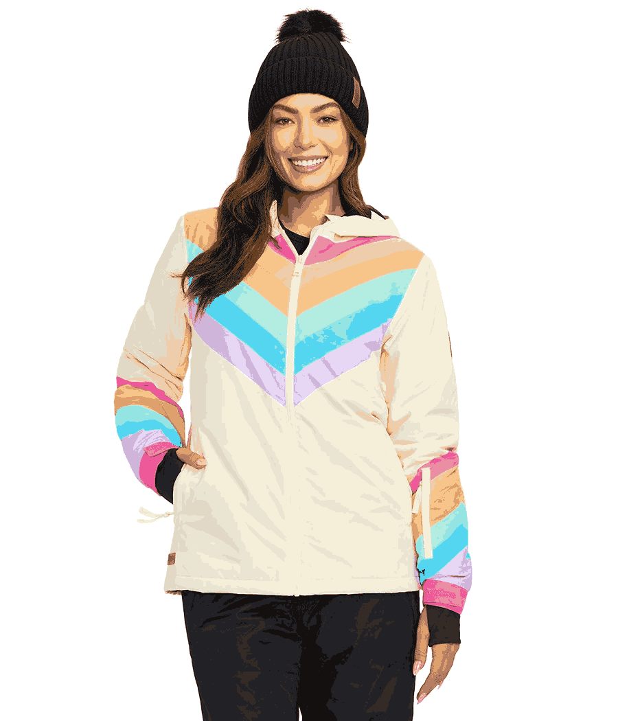 Retro Rainbow Snow Jacket