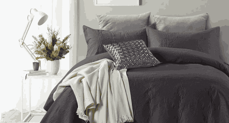Top Bed Products Clara Bedspread Anthracite