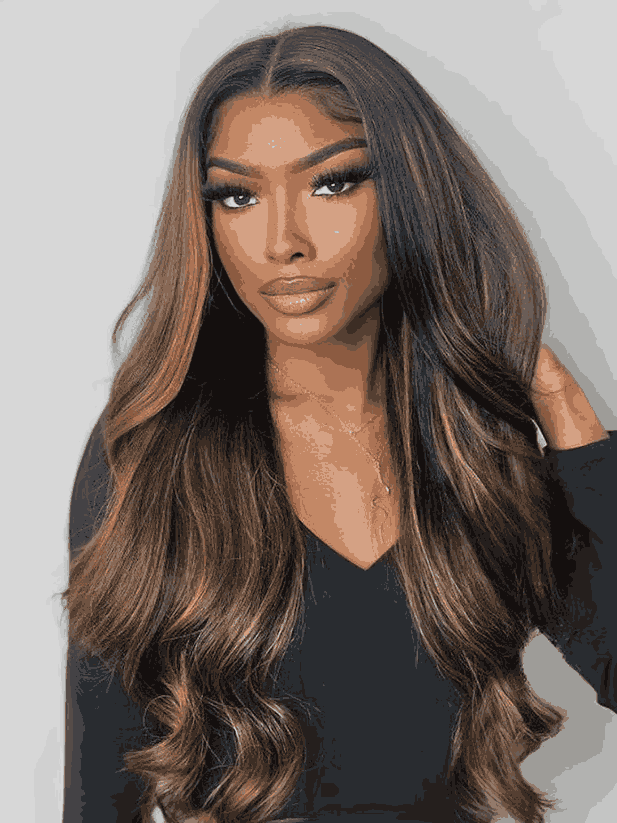 UNice Bye Bye Knots Glueless Lace Balayage Highlight Body Wave Wig