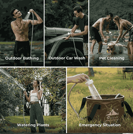 Max Shower Ultralight Rechargeable Instant Outdoor Shower