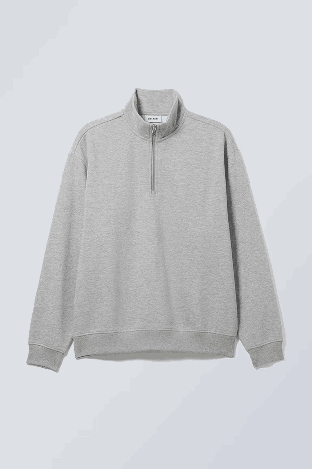 Relaxed Heavy Half-Zip Sweater