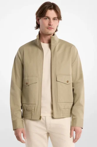 Harrington Stretch Cotton Bomber Jacket