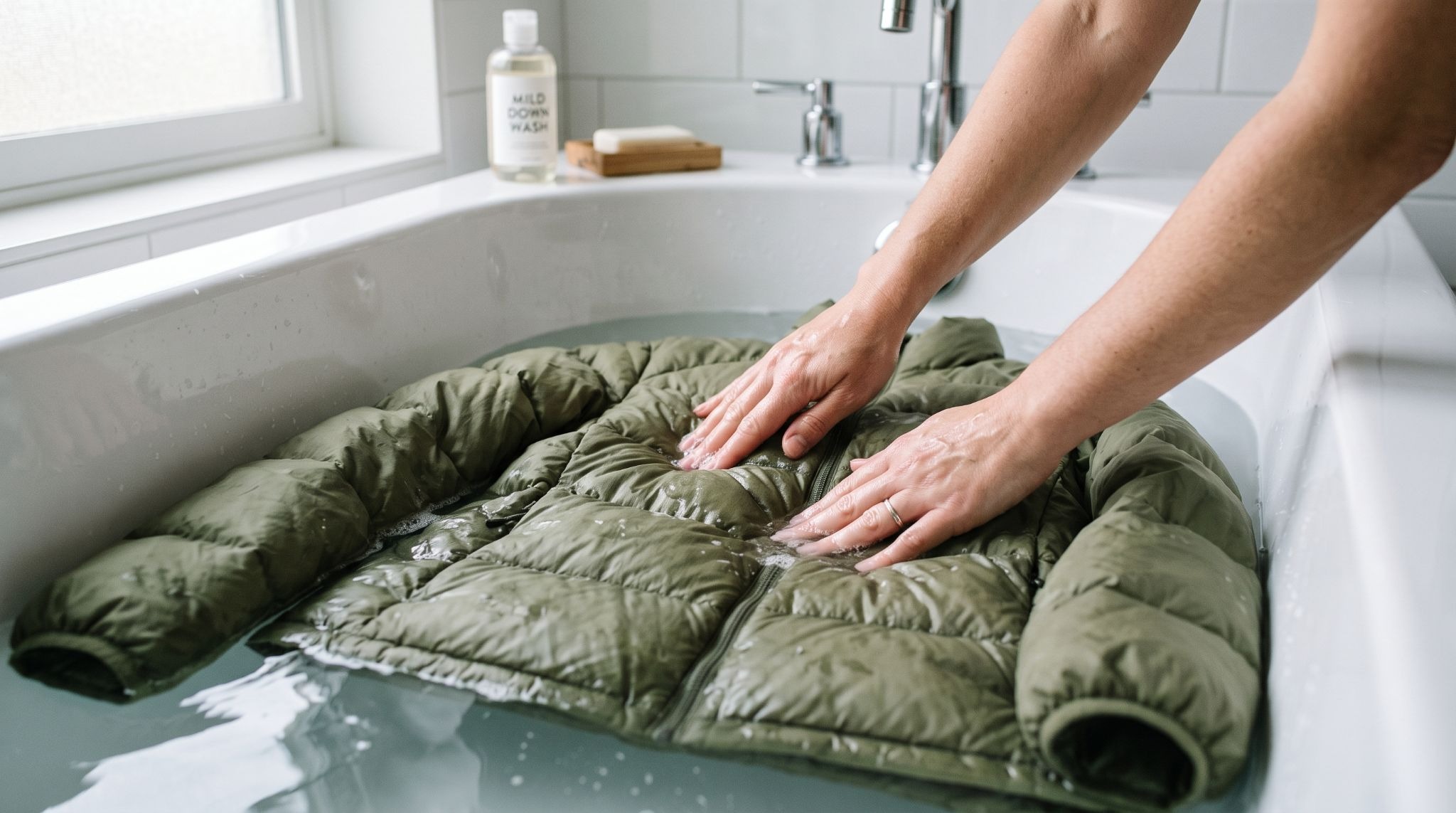 Hand Wash a Down Jacket