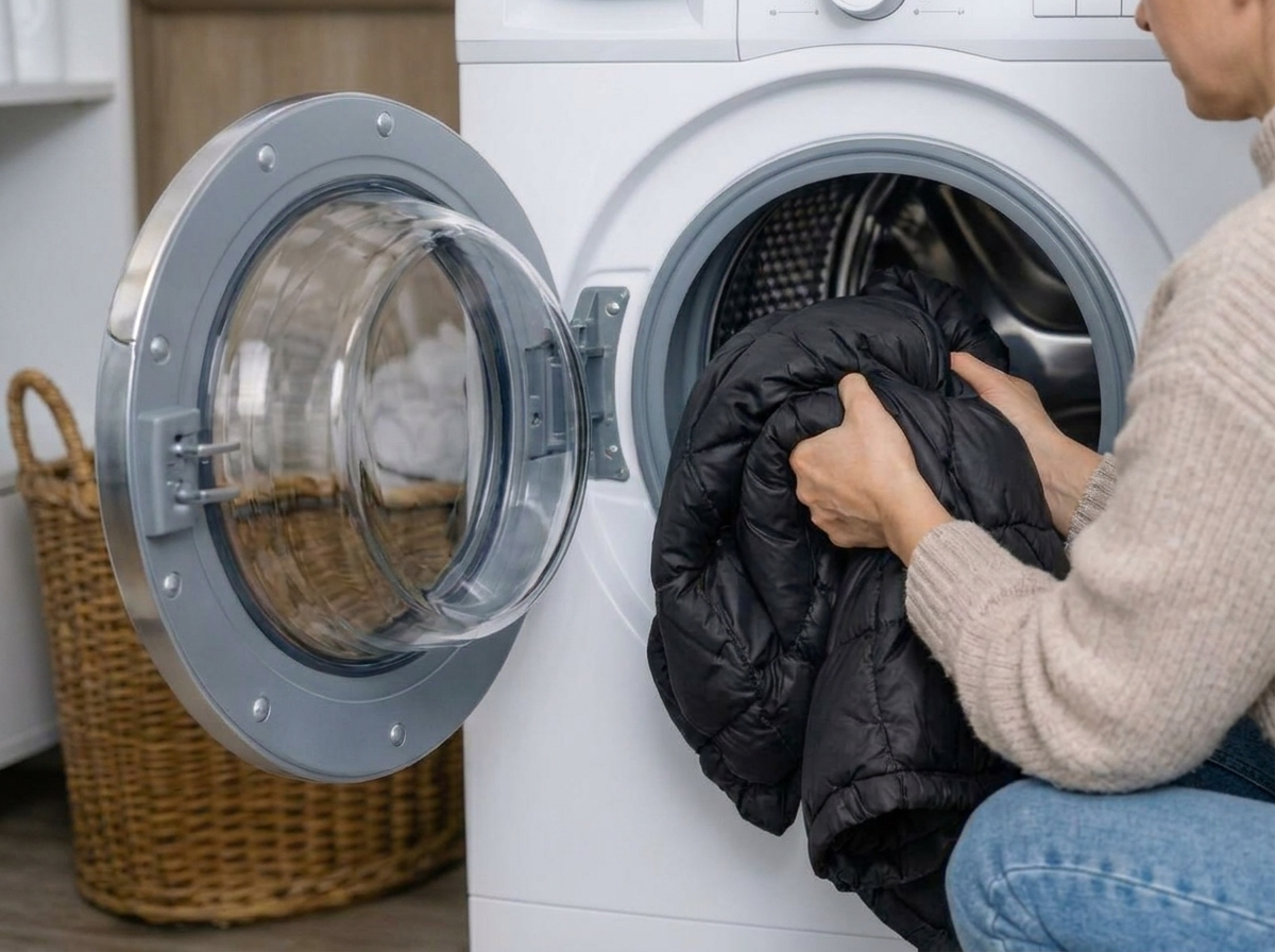 machine wash a down jacket