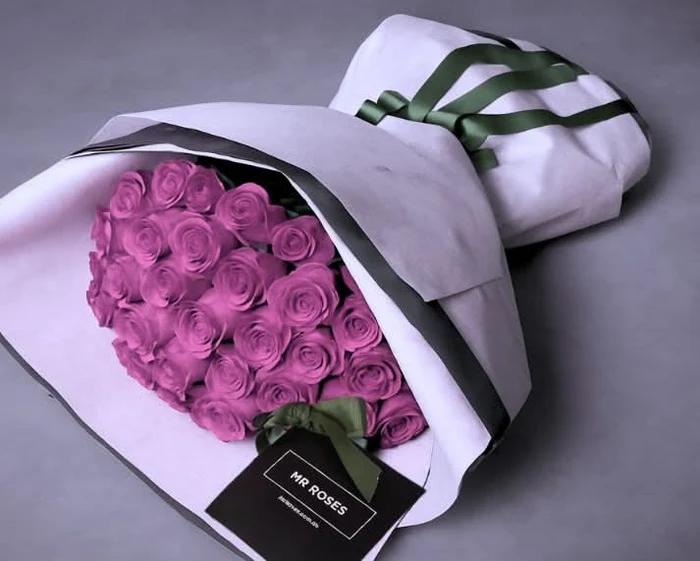 Purple Magnificent Rose Bouquet