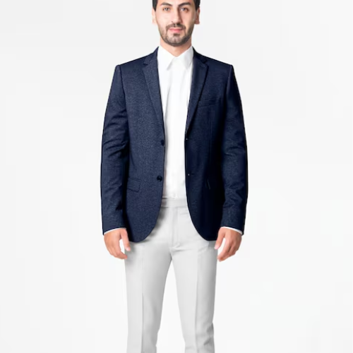 Man dressed proportionally